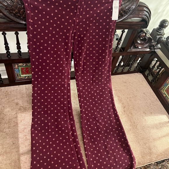 Anthropologie soft corduroy flowered pants size 27 NWT - Picture 2 of 6